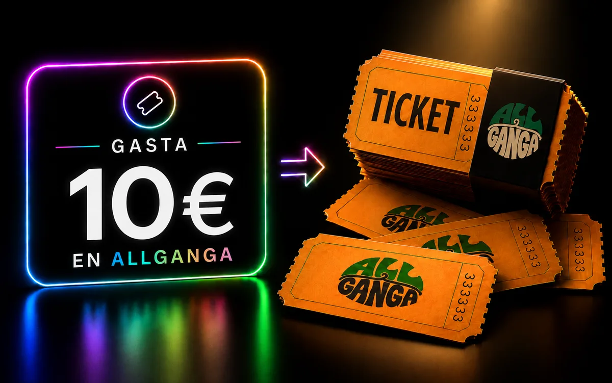 Gasta 10 € en AllGanga y consigue Tickets para los sorteos